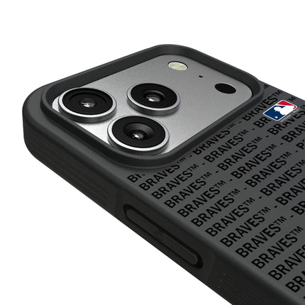 Atlanta Braves Text Backdrop Bump Phone Case for Apple iPhone