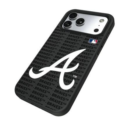Atlanta Braves Text Backdrop Bump Phone Case for Apple iPhone