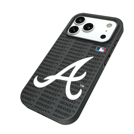 Atlanta Braves Text Backdrop Bump Phone Case for Apple iPhone