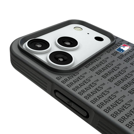 Atlanta Braves Text Backdrop Bump Phone Case for Apple iPhone