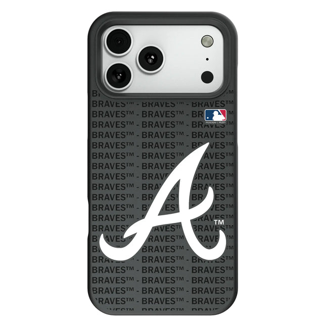 Atlanta Braves Text Backdrop Bump Phone Case for Apple iPhone