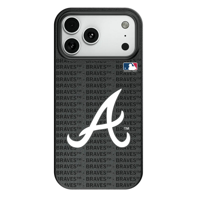Atlanta Braves Text Backdrop MagSafe Compatible Phone Case for Apple iPhone