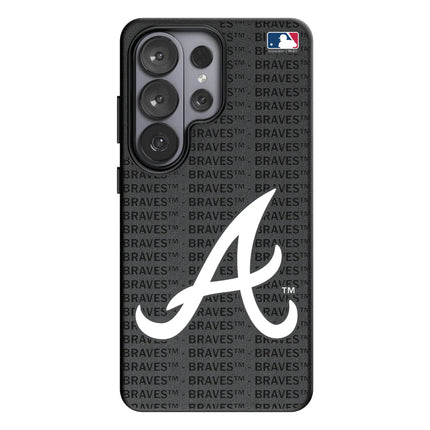 Atlanta Braves Text Backdrop MagSafe Compatible Phone Case for Samsung Galaxy