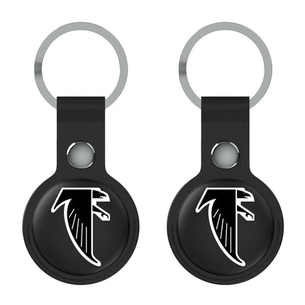 Atlanta Falcons Classic Insignia Black Airtag Holder 2-Pack