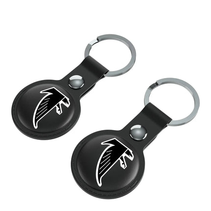 Atlanta Falcons Classic Insignia Black Airtag Holder 2-Pack