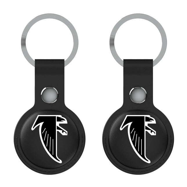 Atlanta Falcons Classic Insignia Black Airtag Holder 2-Pack