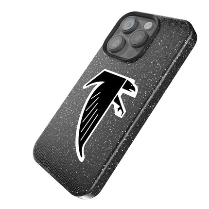 Atlanta Falcons Classic Linen Black Bling Phone Case for Apple iPhone
