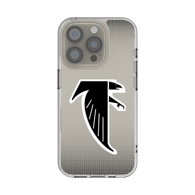 Atlanta Falcons Classic Linen Clear Phone Case for Apple iPhone