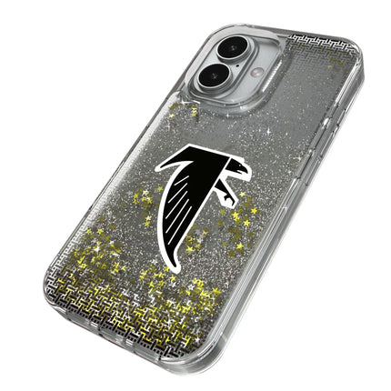 Atlanta Falcons Classic Linen Glitter Phone Case for Apple iPhone