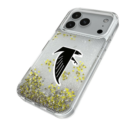Atlanta Falcons Classic Linen Glitter Phone Case for Apple iPhone
