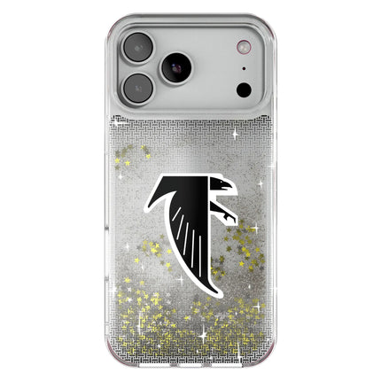 Atlanta Falcons Classic Linen Glitter Phone Case for Apple iPhone