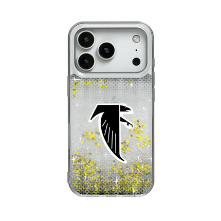Atlanta Falcons Classic Linen Glitter Phone Case for Apple iPhone