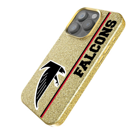 Atlanta Falcons Classic Sidebar Bling Phone Case for Apple iPhone