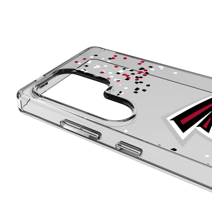 Atlanta Falcons Confetti Clear Phone Case for Samsung Galaxy