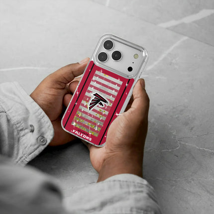 Atlanta Falcons Field Glitter Phone Case for Apple iPhone