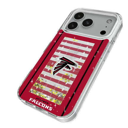 Atlanta Falcons Field Glitter Phone Case for Apple iPhone