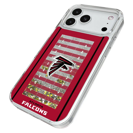 Atlanta Falcons Field Glitter Phone Case for Apple iPhone