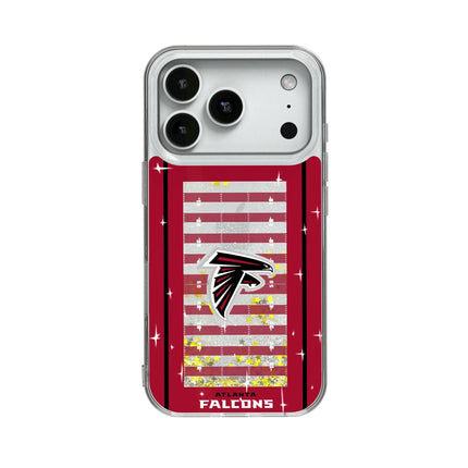 Atlanta Falcons Field Glitter Phone Case for Apple iPhone