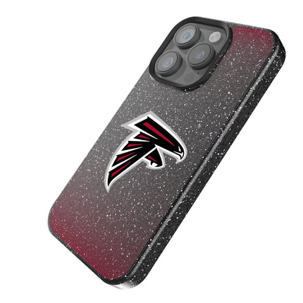Atlanta Falcons Linen Black Bling Phone Case for Apple iPhone
