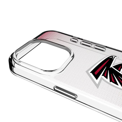 Atlanta Falcons Linen Clear Phone Case for Apple iPhone