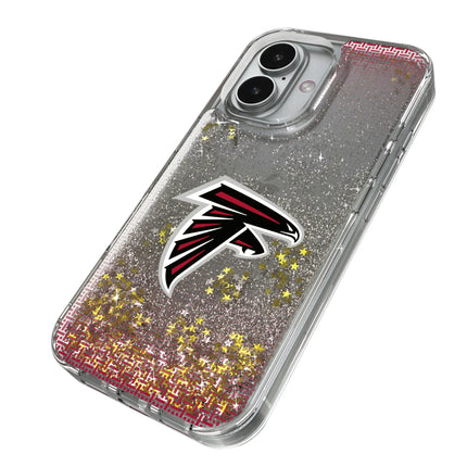 Atlanta Falcons Linen Glitter Phone Case for Apple iPhone