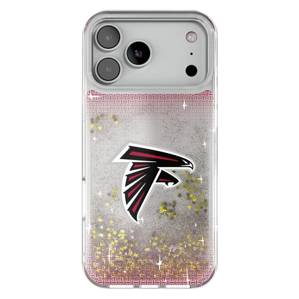Atlanta Falcons Linen Glitter Phone Case for Apple iPhone