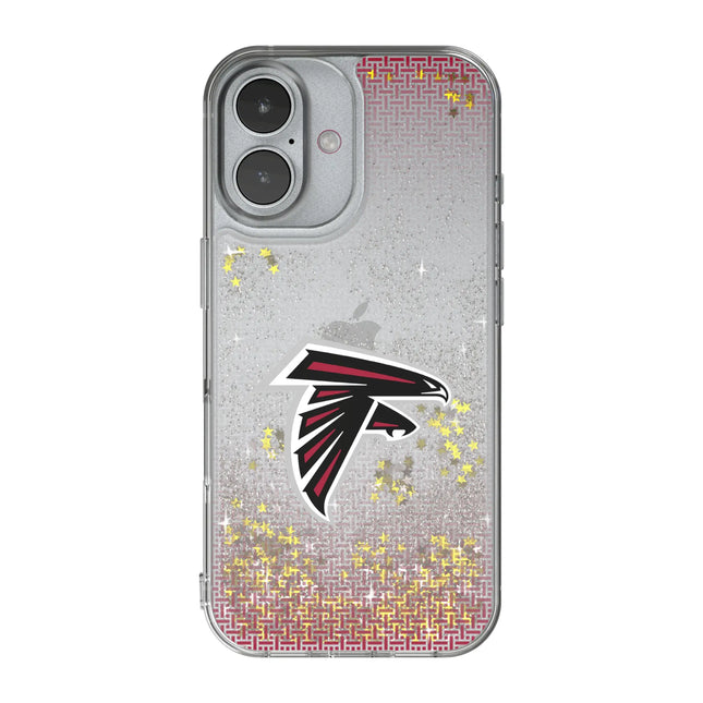 Atlanta Falcons Linen Glitter Phone Case for Apple iPhone