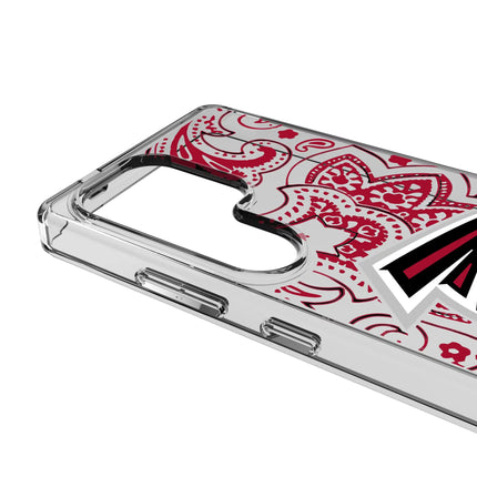 Atlanta Falcons Paisley Clear Phone Case for Samsung Galaxy
