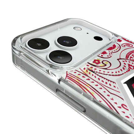 Atlanta Falcons Paisley Glitter Phone Case for Apple iPhone