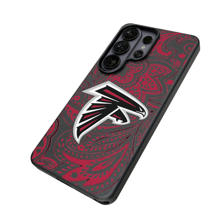 Atlanta Falcons Paisley MagSafe Compatible Phone Case for Samsung Galaxy