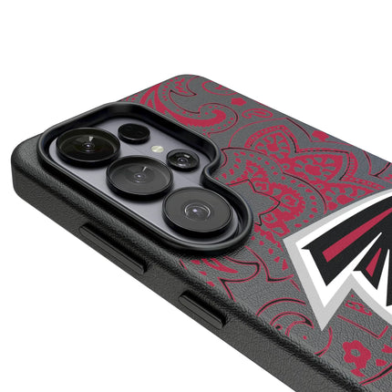 Atlanta Falcons Paisley MagSafe Compatible Phone Case for Samsung Galaxy