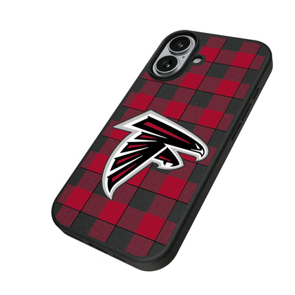 Atlanta Falcons Plaid MagSafe Compatible Phone Case for Apple iPhone