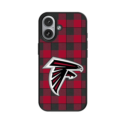 Atlanta Falcons Plaid MagSafe Compatible Phone Case for Apple iPhone