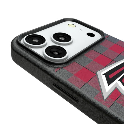 Atlanta Falcons Plaid MagSafe Compatible Phone Case for Apple iPhone