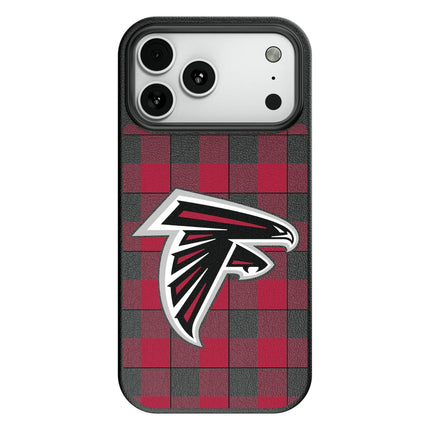 Atlanta Falcons Plaid MagSafe Compatible Phone Case for Apple iPhone