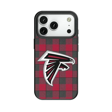 Atlanta Falcons Plaid MagSafe Compatible Phone Case for Apple iPhone