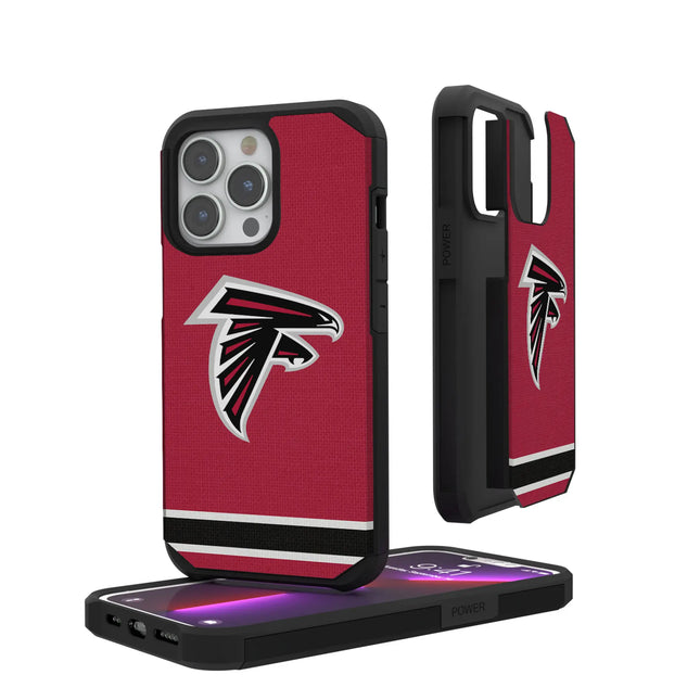 Atlanta Falcons Stripe Rugged Phone Case for Apple iPhone