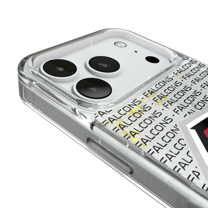 Atlanta Falcons Text Backdrop Glitter Phone Case for Apple iPhone