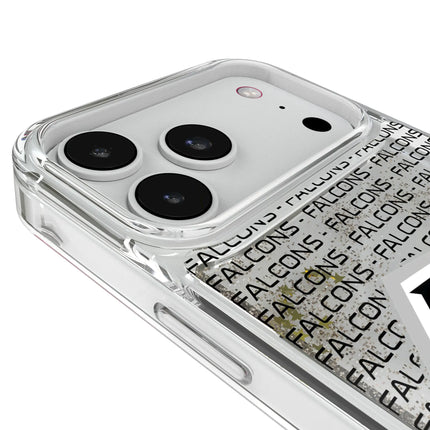 Atlanta Falcons Text Backdrop Glitter Phone Case for Apple iPhone