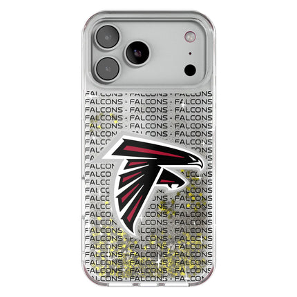 Atlanta Falcons Text Backdrop Glitter Phone Case for Apple iPhone
