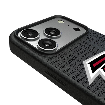 Atlanta Falcons Text Backdrop MagSafe Compatible Phone Case for Apple iPhone