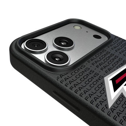 Atlanta Falcons Text Backdrop MagSafe Compatible Phone Case for Apple iPhone