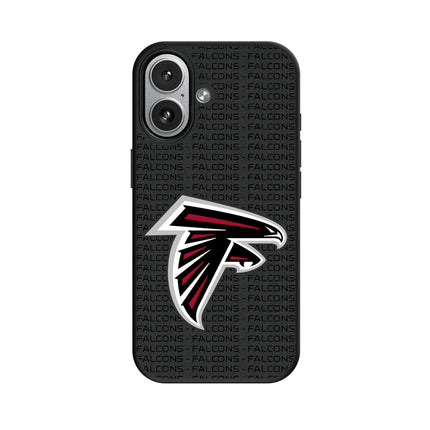 Atlanta Falcons Text Backdrop MagSafe Compatible Phone Case for Apple iPhone