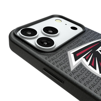 Atlanta Falcons Text Backdrop MagSafe Compatible Phone Case for Apple iPhone