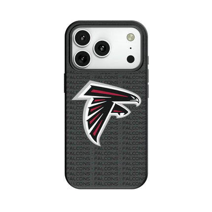 Atlanta Falcons Text Backdrop MagSafe Compatible Phone Case for Apple iPhone