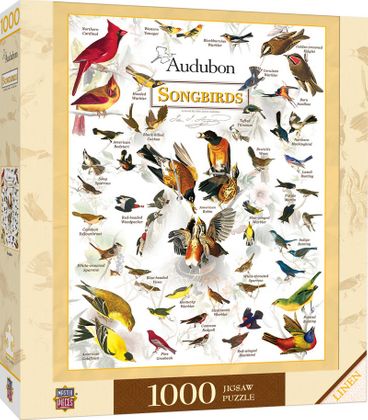 Audubon Field Guide Songbird 1000 Piece Puzzle