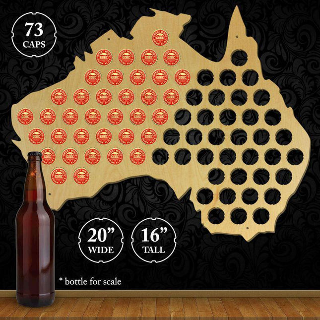 Australia Beer Cap Map