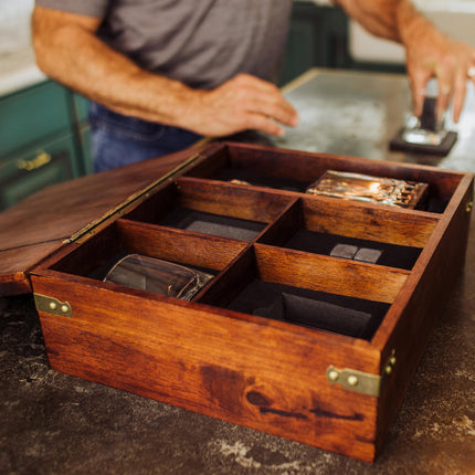 Whiskey Box Gift Set with Decanter