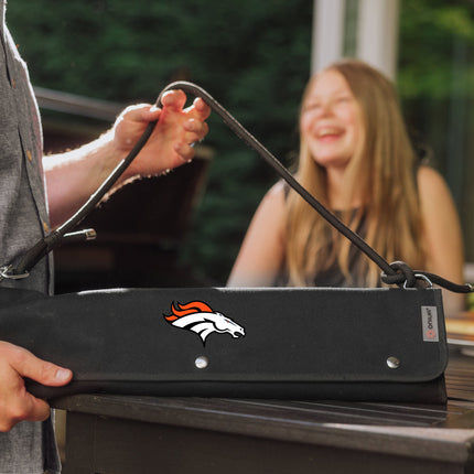 Denver Broncos - BBQ Roll Up 3 Piece Set