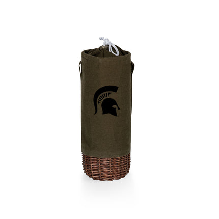 Michigan State Spartans Malbec Insulated Canvas Wine Bottle Basket
